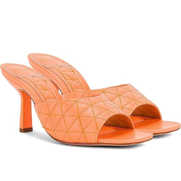 SCHUTZ Shoes - SCHUTZ Fryda Neon Orange Mule Sandal Size 8
